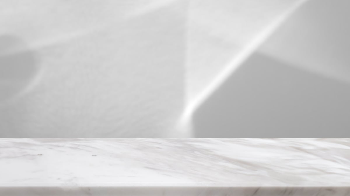 Pristine marble tabletop with anti-etch protection