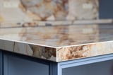 Natural stone countertop detail