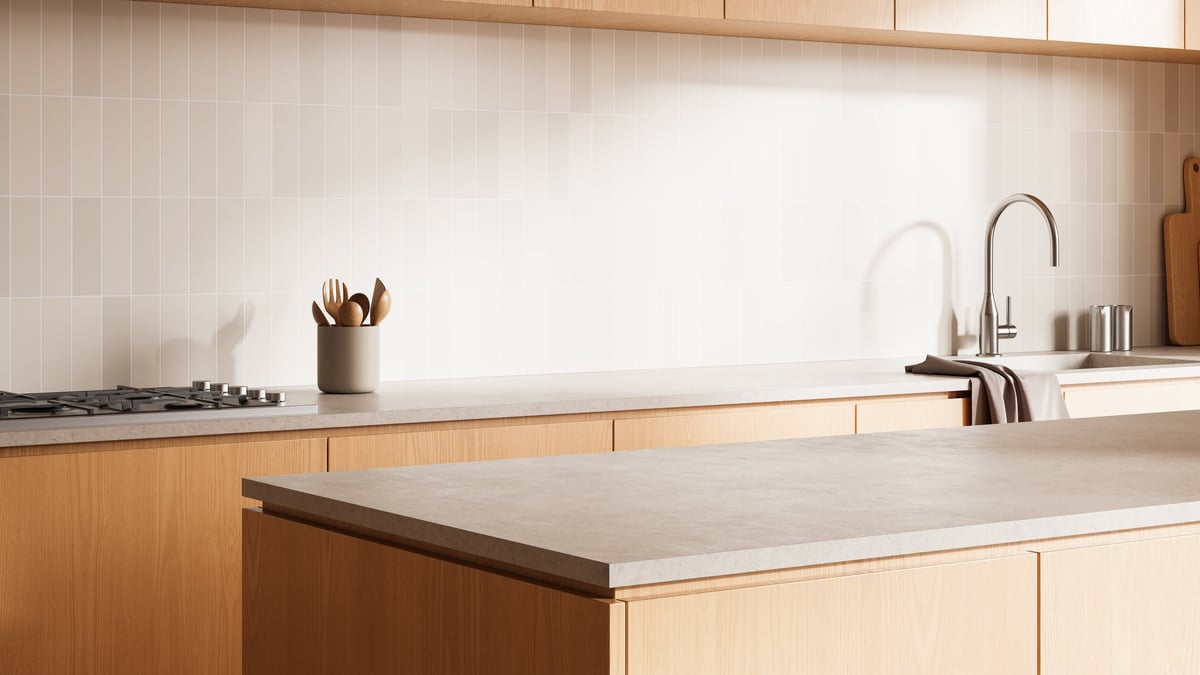 Quartz engineered stone countertop restoration